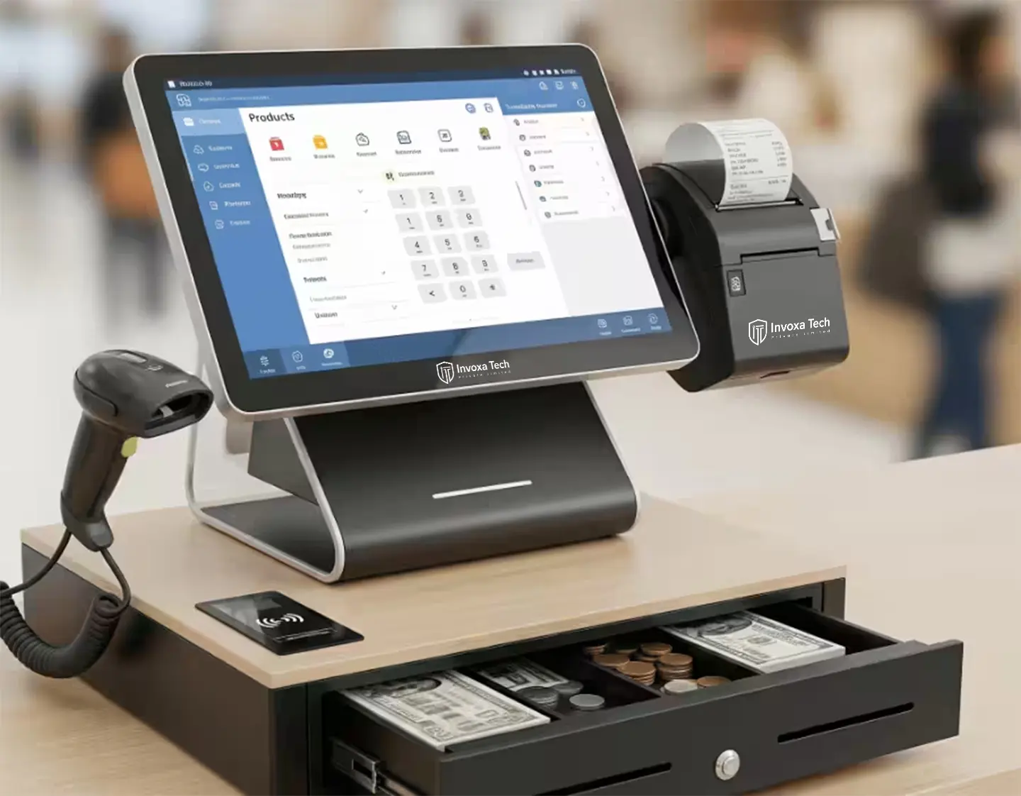 All-in-one desktop POS system