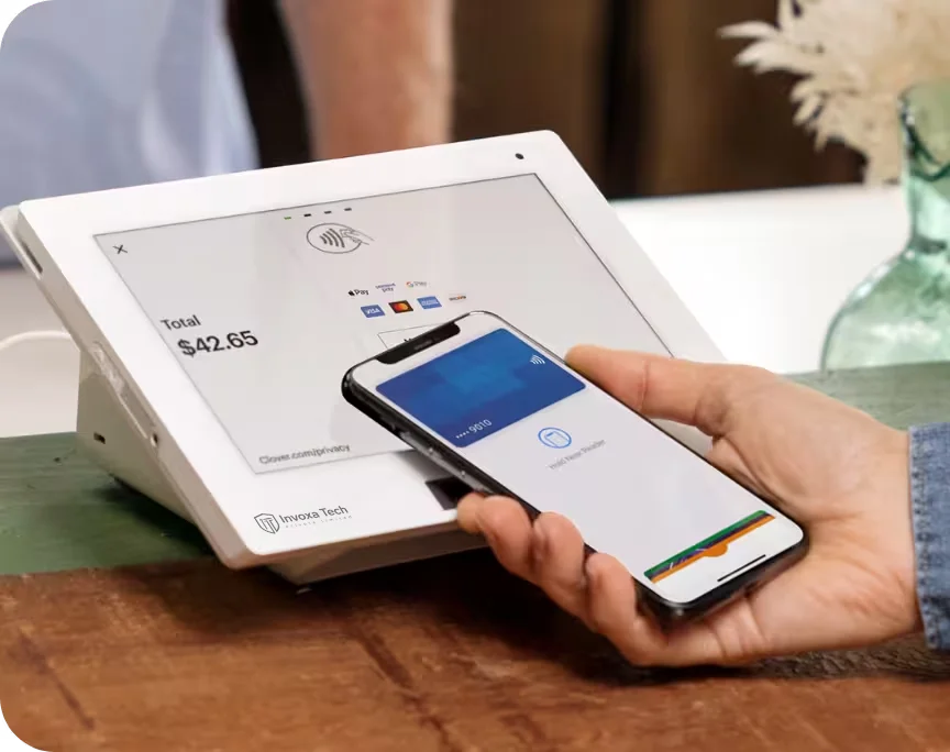 Touchscreen payment terminal and mobile payment